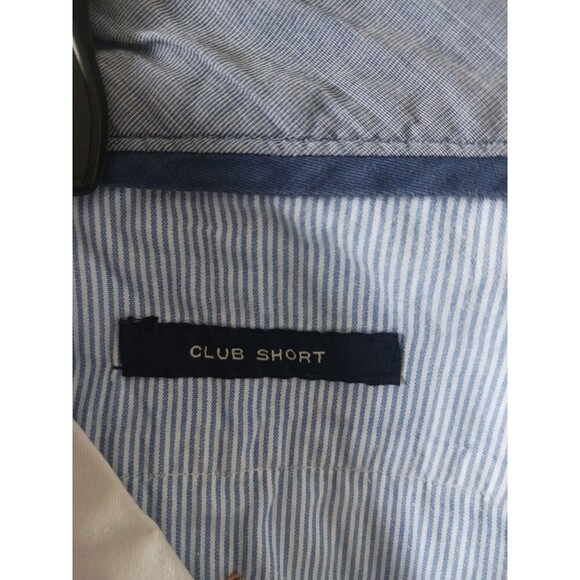 J.Crew Club Mens Chino Shorts Mid Rise Flat Front Beige Tan Khaki Size 35W - Picture 5 of 8